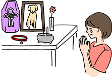 いつも過ごしていた自宅で供養してあげたい