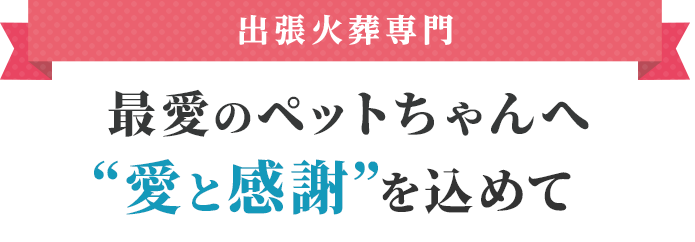 -出張火葬専門-最愛のペットちゃんへ”愛と感謝”を込めて